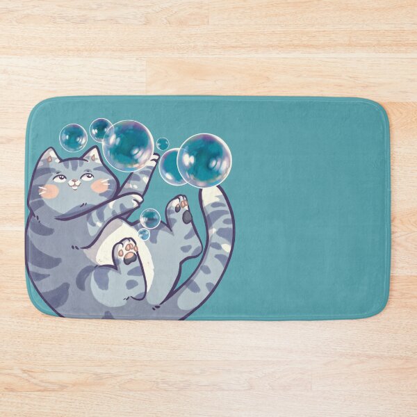 Item preview, Cat plays with soap bubbles designed and sold by Allraunde.art.