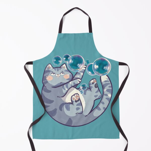 Item preview, Cat plays with soap bubbles designed and sold by Allraunde.art.
