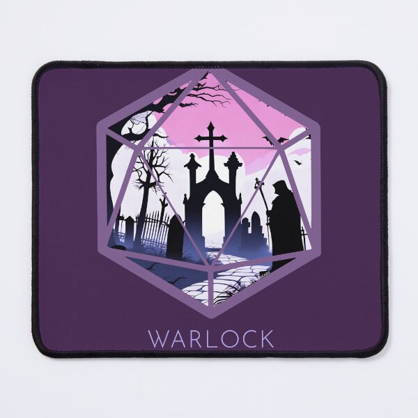Item preview, Warlock D20 Crest designed and sold by DiceyThreads.