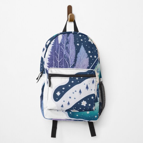 Item preview, Small house in winter night designed and sold by AQuirkyApple.