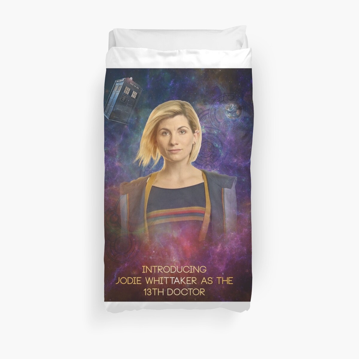 Jodie Whittaker 13th Doctor Duvet Cover By Mattwhelan Redbubble