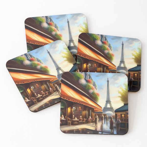 Item preview, Paris street scene with Eiffel Tower designed and sold by JackFreestone.