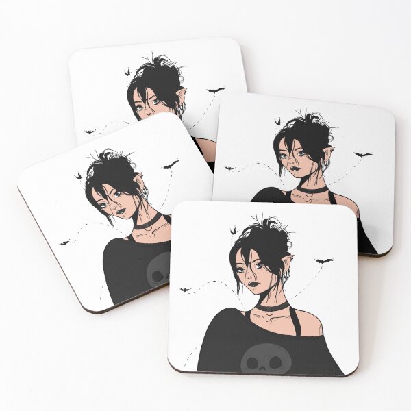 Item preview, Elf Goth Girl with piercings designed and sold by Deadink.