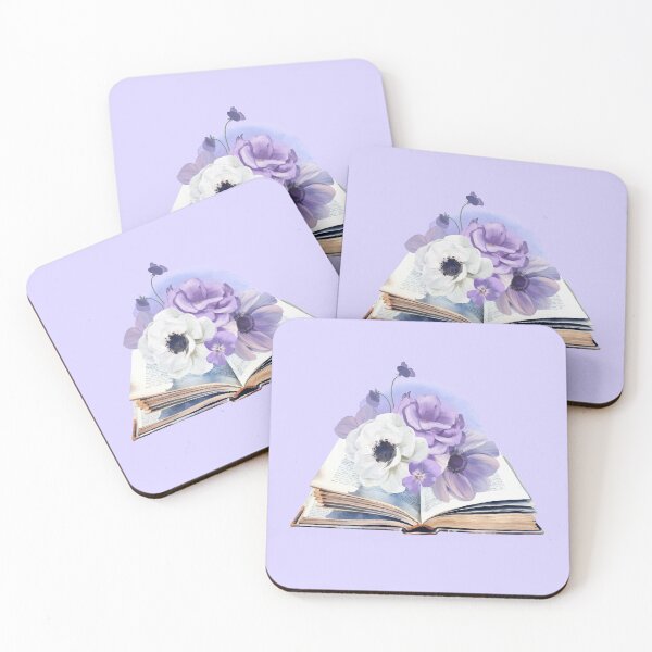 Item preview, Watercolor Open Book with Florals designed and sold by Wordsmith-Wear.