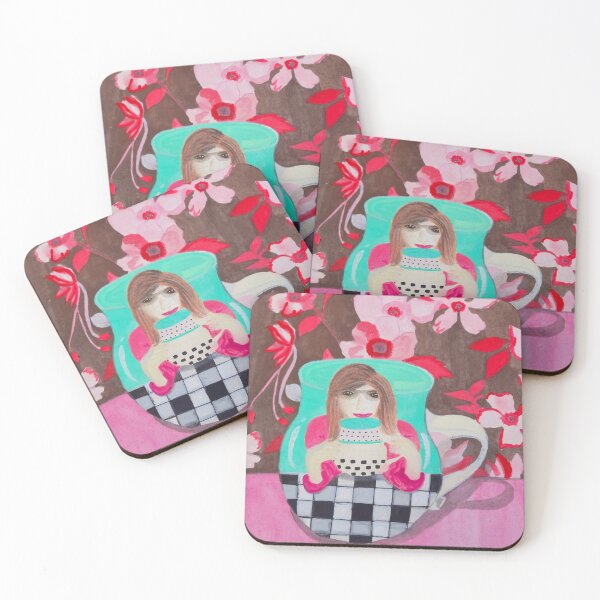 Item preview, Woman inside a tea cup  designed and sold by Kiruthikaarts.