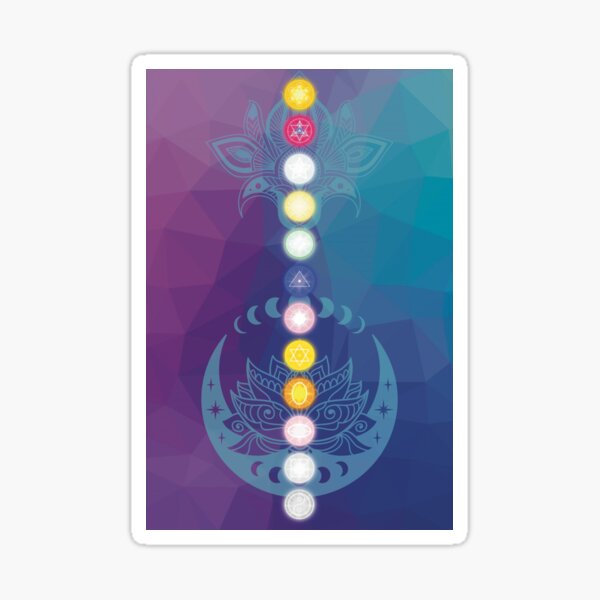 Artikel-Vorschau von 5. dimensionales Chakra-System mit Symbolen – 12 Chakren, designt und verkauft von Inspiritive-art.