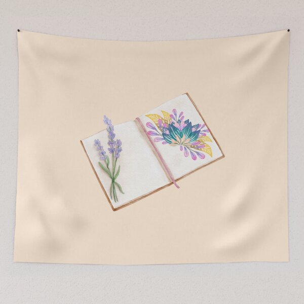Item preview, Open Book with Florals designed and sold by Wordsmith-Wear.