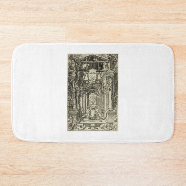 Item preview, The Nativity and the Adoration of the Shepherds by Nicoletto da Modena (c. 1512) designed and sold by ParticleStudios.
