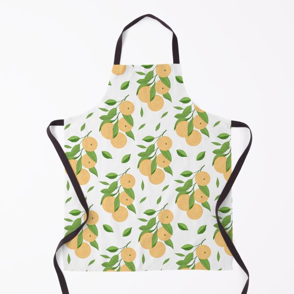 Item preview, Oranges and leaves pattern designed and sold by Roses Mond.