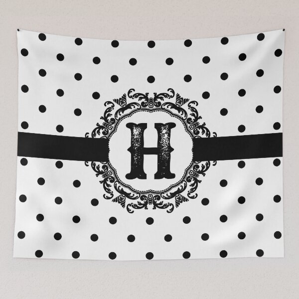 Item preview, Black Monogram: Letter H designed and sold by Jared Davies.