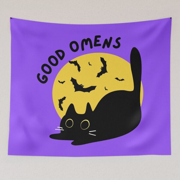 Item preview, Black Cats Are Good Omens (Violet Version) designed and sold by Samultaneous.