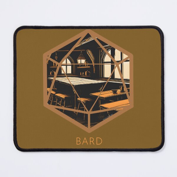 Item preview, Bard D20 Crest designed and sold by DiceyThreads.