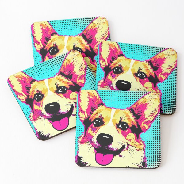 Artikelvorschau, Walisische Corgi-Pop-Art entworfen und verkauft von FunnehGacha.