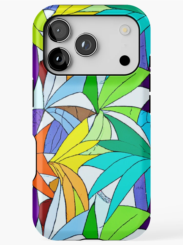 Thumbnail 1 of 4, iPhone Case, Colorful Abstract Pattern Design designed and sold by Health And Fitness Posts e-Store.