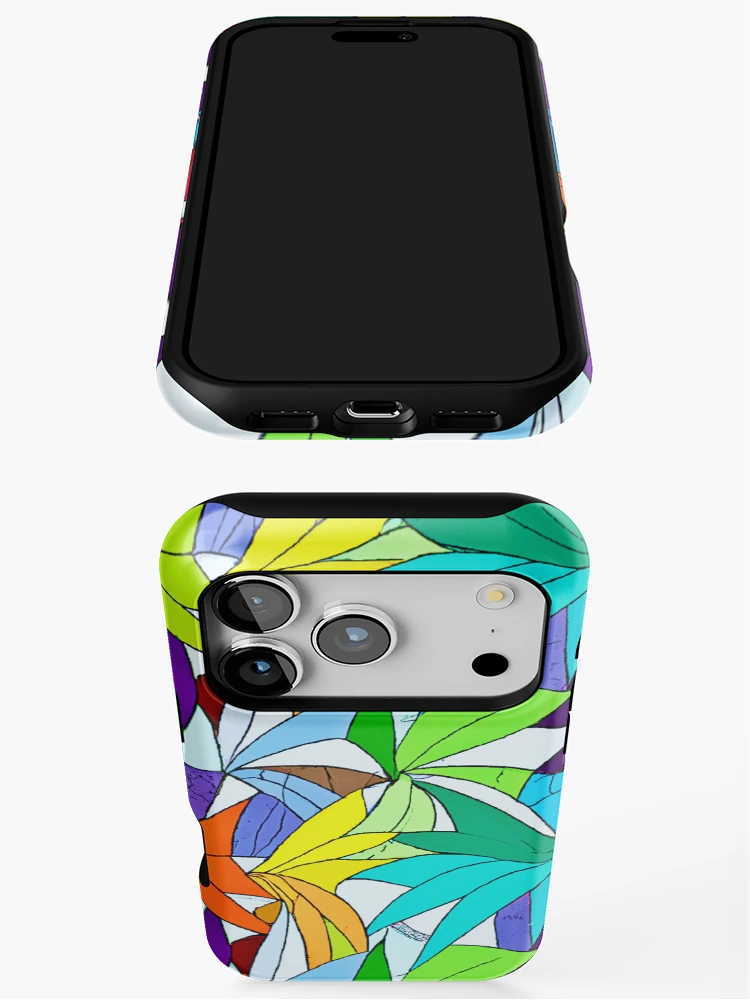 Thumbnail 3 of 4, iPhone Case, Colorful Abstract Pattern Design designed and sold by Health And Fitness Posts e-Store.
