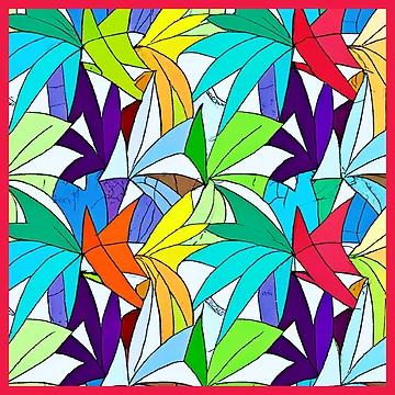 Artwork thumbnail, Colorful Abstract Pattern Design by Health And Fitness Posts e-Store