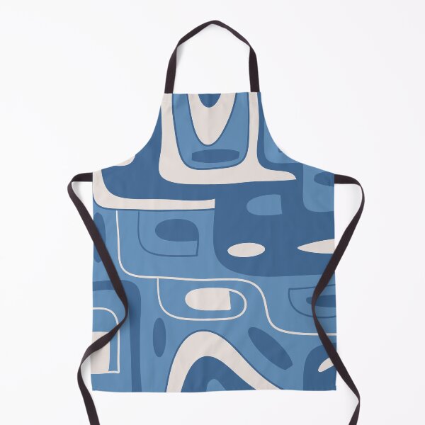Item preview, Blue Abstract Organic Shapes Pattern designed and sold by Mod Bloom.