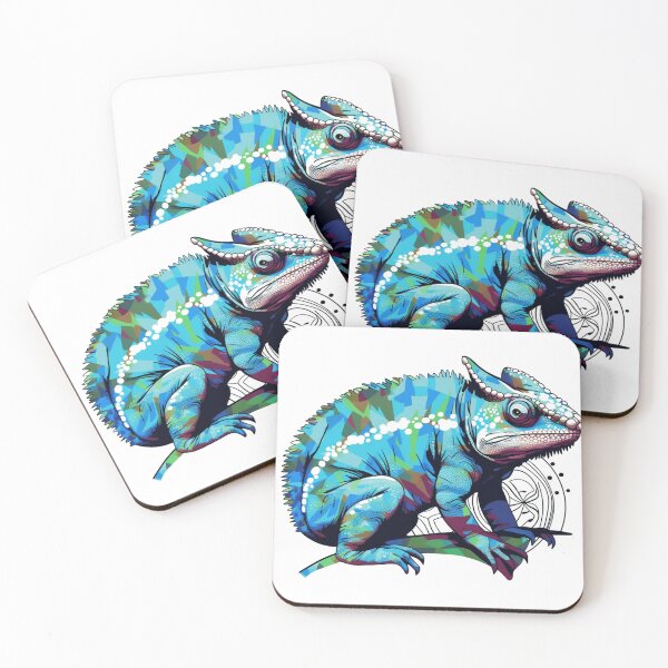 Item preview, Majestic , Colorful chameleon theme designed and sold by Okracha.