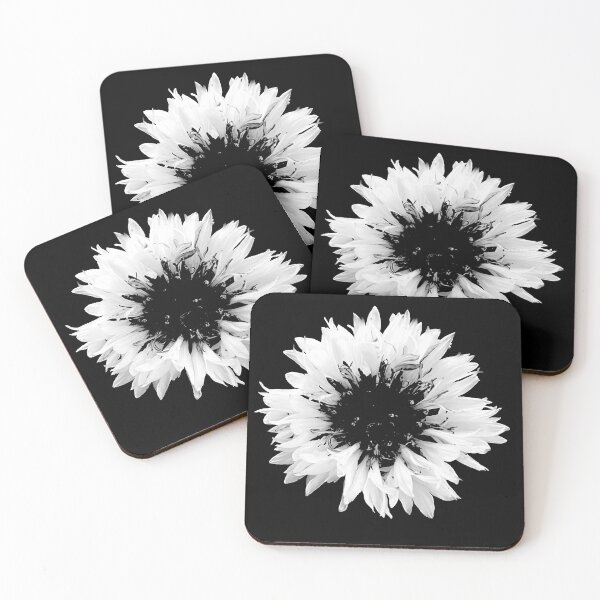 Item preview, Cottage Core Cornflower, Black and White Plant Artwork  designed and sold by suekieper.