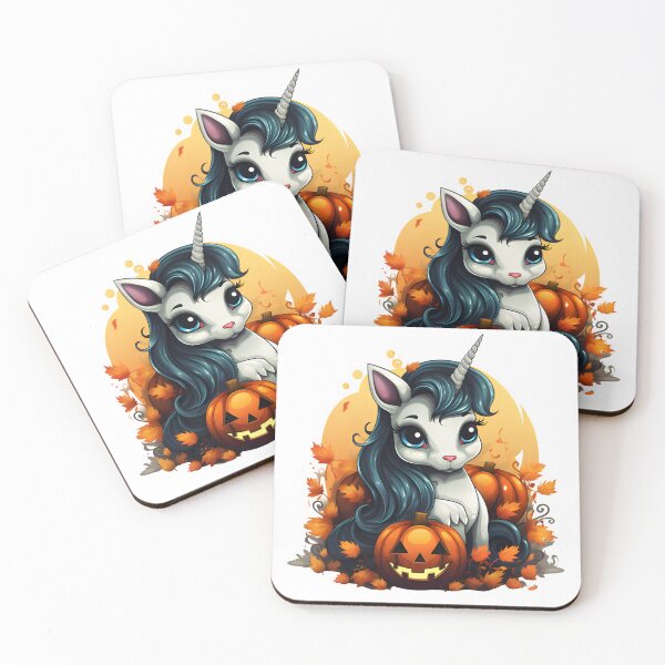 Item preview, Halloween Unicorn with Pumpkins designed and sold by cy312.