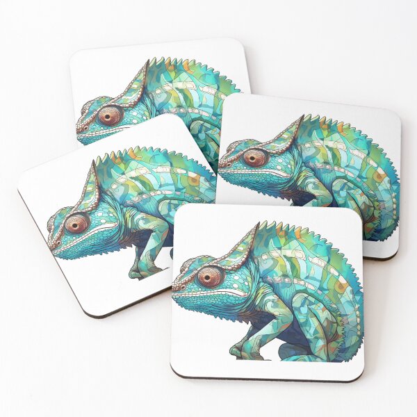 Item preview, Majestic , Colorful chameleon theme designed and sold by Okracha.