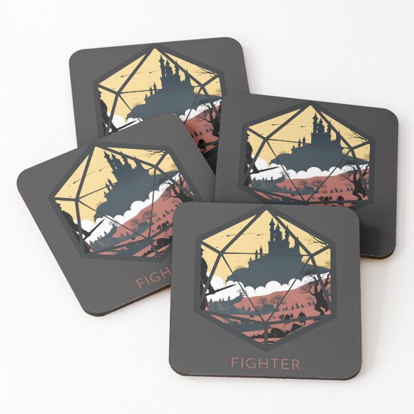 Item preview, Fighter D20 Crest designed and sold by DiceyThreads.