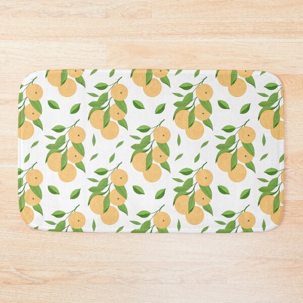 Item preview, Oranges and leaves pattern designed and sold by Roses Mond.