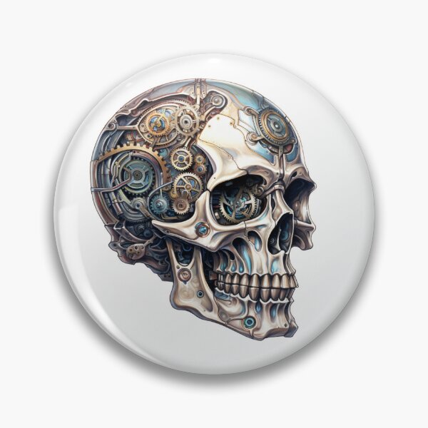 Item preview, Steampunk Skull with Clockwork Gears designed and sold by SchorlCraft.