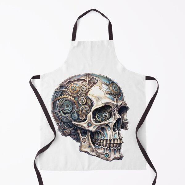 Item preview, Steampunk Skull with Clockwork Gears designed and sold by SchorlCraft.