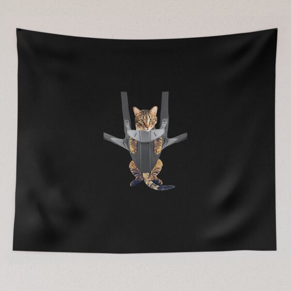 Item preview, Cat In A Baby Carrier Graphic designed and sold by AnjaGottschal.