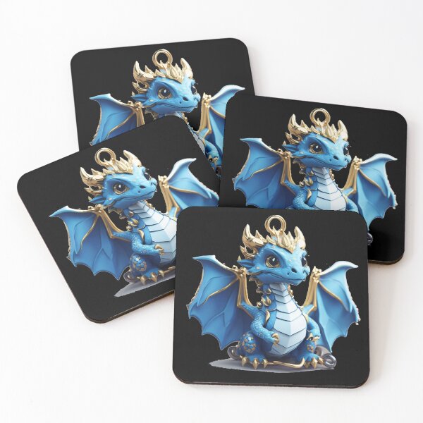 Item preview, Baby Dragon Anime Blue designed and sold by TrendyPalette.