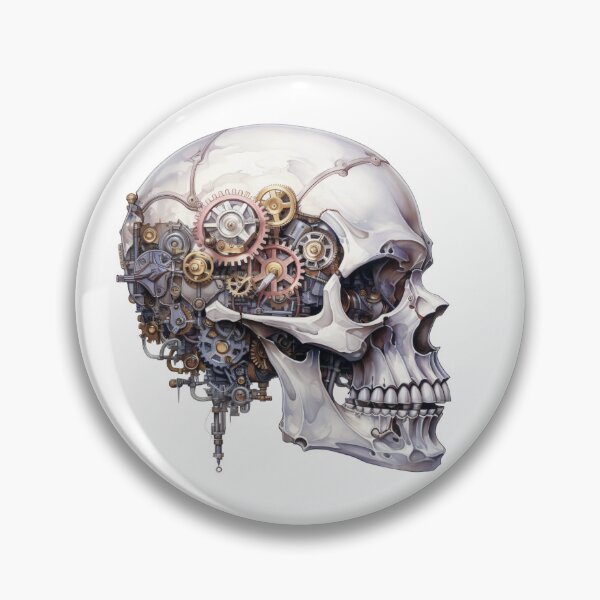 Item preview, Steampunk Skull with Clockwork Gears designed and sold by SchorlCraft.