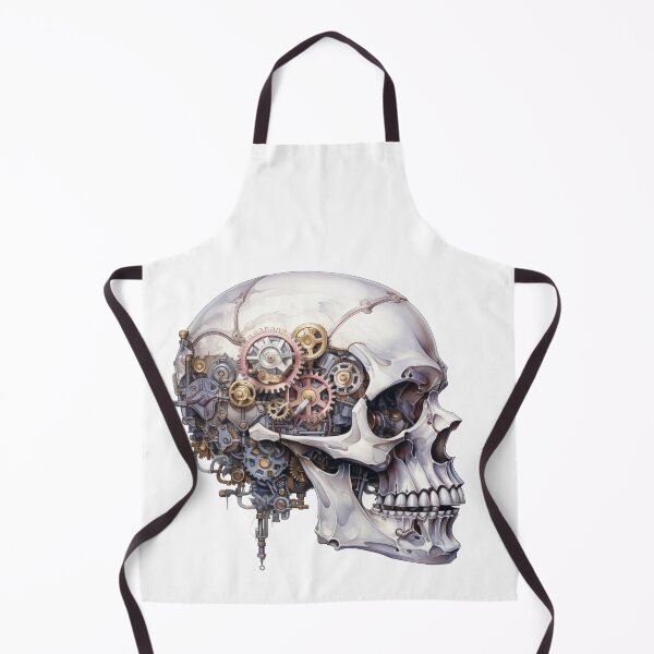 Item preview, Steampunk Skull with Clockwork Gears designed and sold by SchorlCraft.