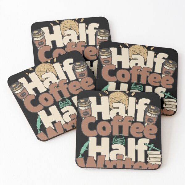 Item preview, Half-coffee, half-writer. Perfect writer gift. designed and sold by Zandalus.