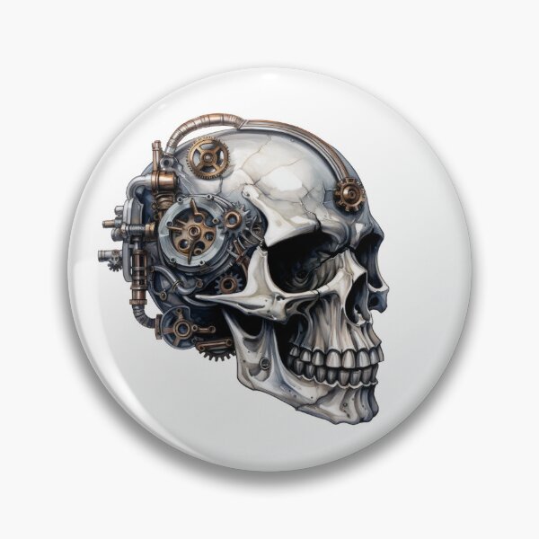 Item preview, Steampunk Skull with Clockwork Gears designed and sold by SchorlCraft.