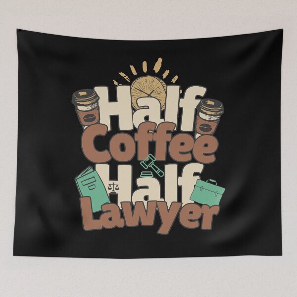 Item preview, Half-coffee, half-lawyer. Perfect lawyer gift. designed and sold by Zandalus.