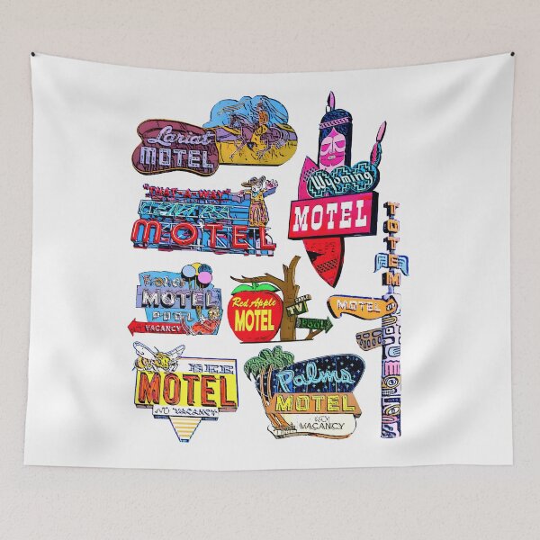 Item preview, Vintage Motel Signs, Antique, Retro, Colorful, Vibrant designed and sold by ChefTonyArt.