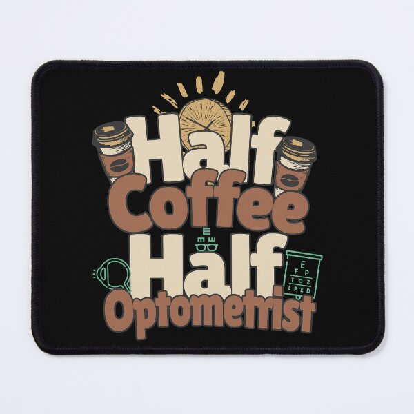 Item preview, Half-coffee, half-optometrist. Perfect optometrist gift. designed and sold by Zandalus.