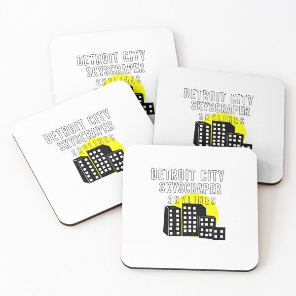 Item preview, Detroit City Skyscraper Skylines designed and sold by HUBERitC-oCYCN.