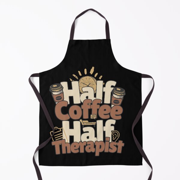 Artikelvorschau, Halb Kaffee, halb Therapeut. Perfektes Therapeutengeschenk. entworfen und verkauft von Zandalus.