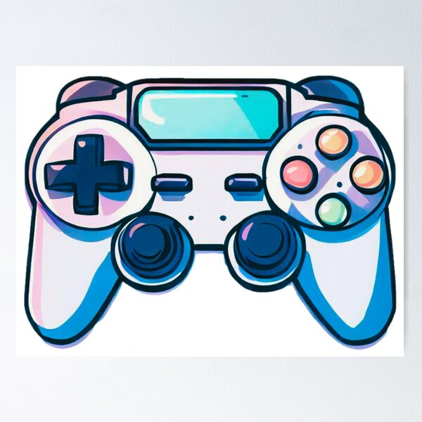 Item preview, Controlador de videojuegos de dibujos animados designed and sold by OB Print.