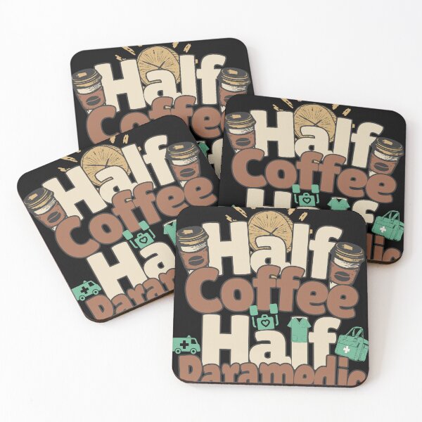 Item preview, Half-coffee, half-paramedic. Perfect paramedic gift. designed and sold by Zandalus.