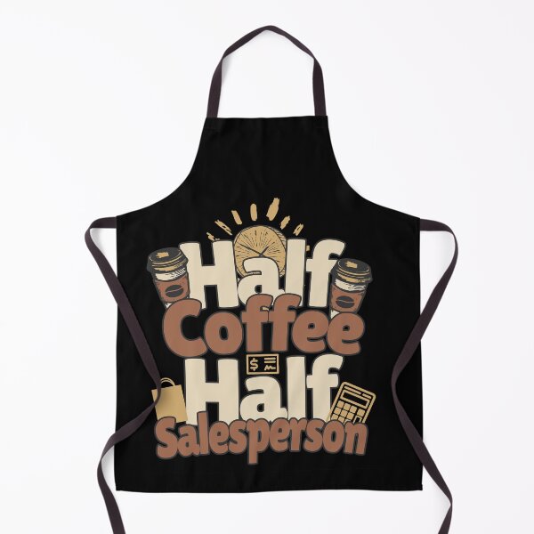 Artikelvorschau, Halb Kaffee, halb Verkäufer. Perfektes Verkäufergeschenk. entworfen und verkauft von Zandalus.