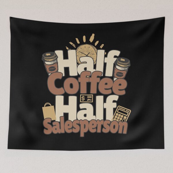 Item preview, Half-coffee, half-salesperson. Perfect salesperson gift. designed and sold by Zandalus.