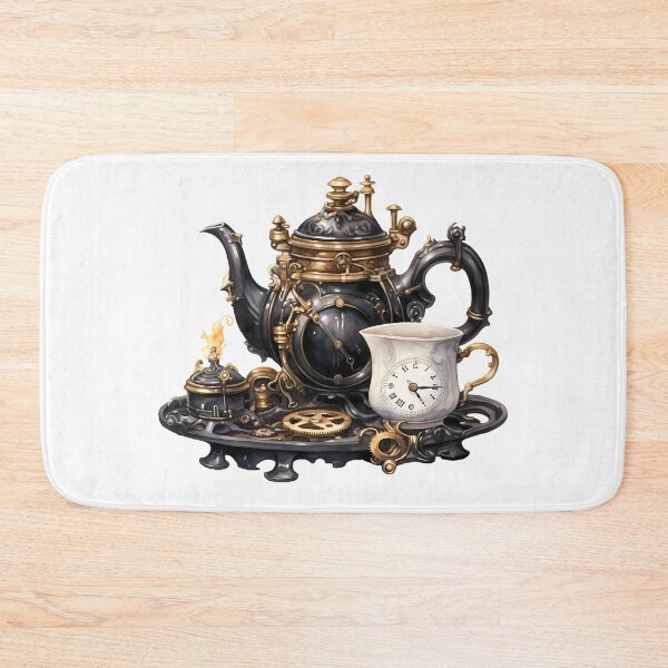 Item preview, Steampunk Tea Set – Mechanical Elegance Fantasy Design designed and sold by SchorlCraft.