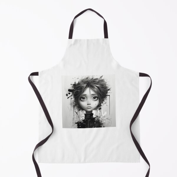 Item preview, Monochromatic character design of a girl with stamping effect. designed and sold by InfinityCircle.