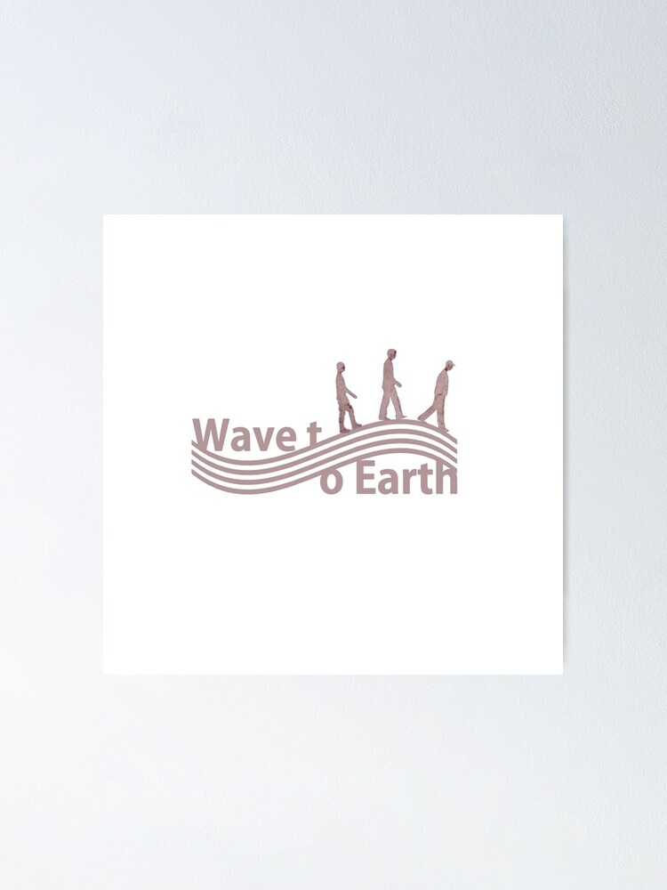 wave to earth Sticker for Sale by imadox00
