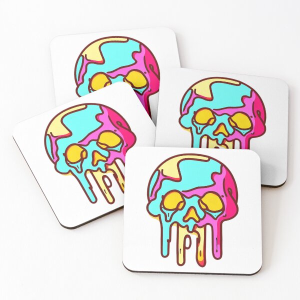 Item preview, Melting candy skull designed and sold by ColderDesignLab.