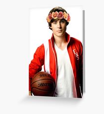 Zac Efron Blumenkrone Grußkarte