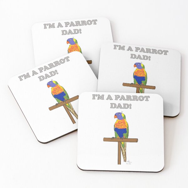 Item preview, I'm a Parrot Dad! - Rainbow Lorikeet designed and sold by Laughing Parrot Studio.